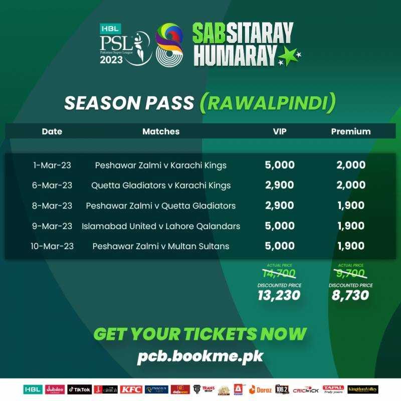 Season Passes introduce for PSL 8 matches